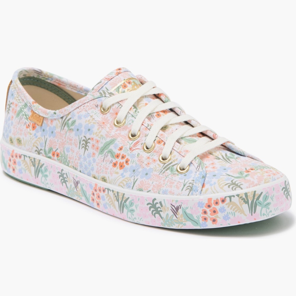 KEDS X RIFLE PAPER CO. Kickstart Meadow Prink Sneaker Women Size 9.5
